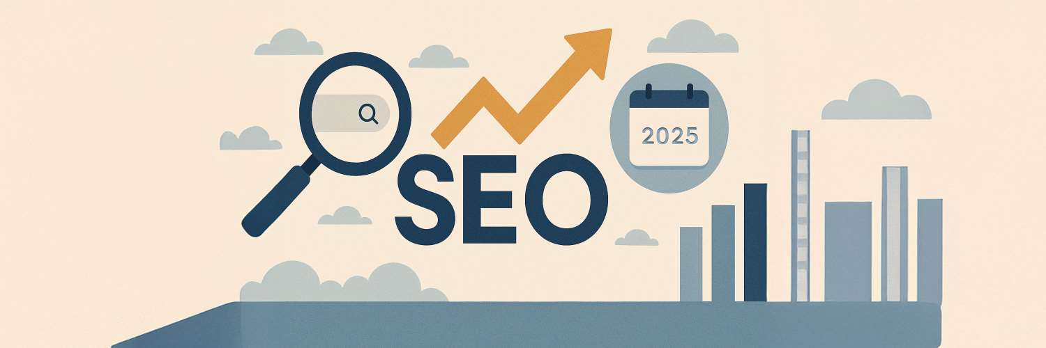 icon graphic saying SEO 2025