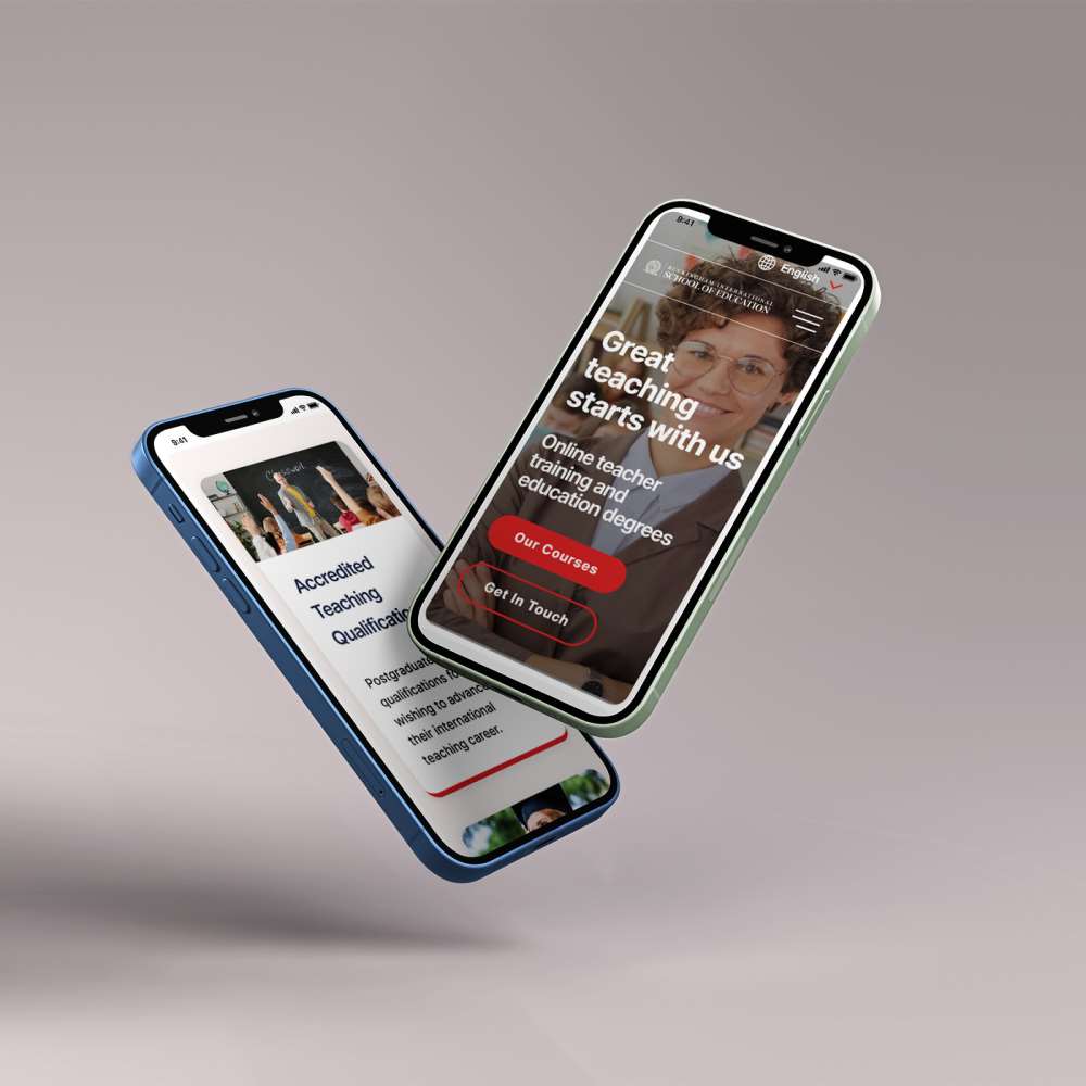 Bise Website featured on a smartphone