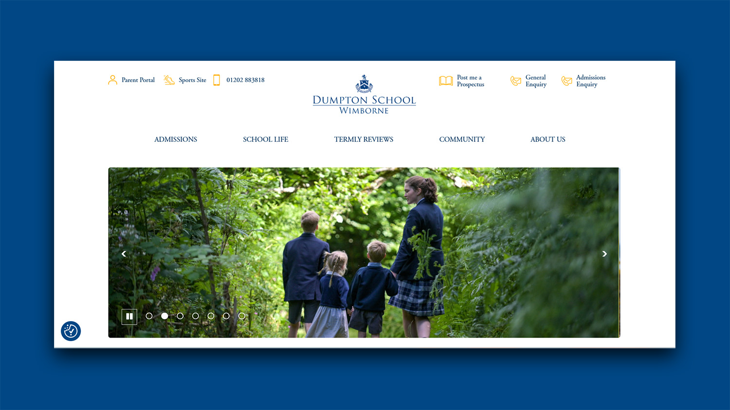 Dumpton Website Mockup