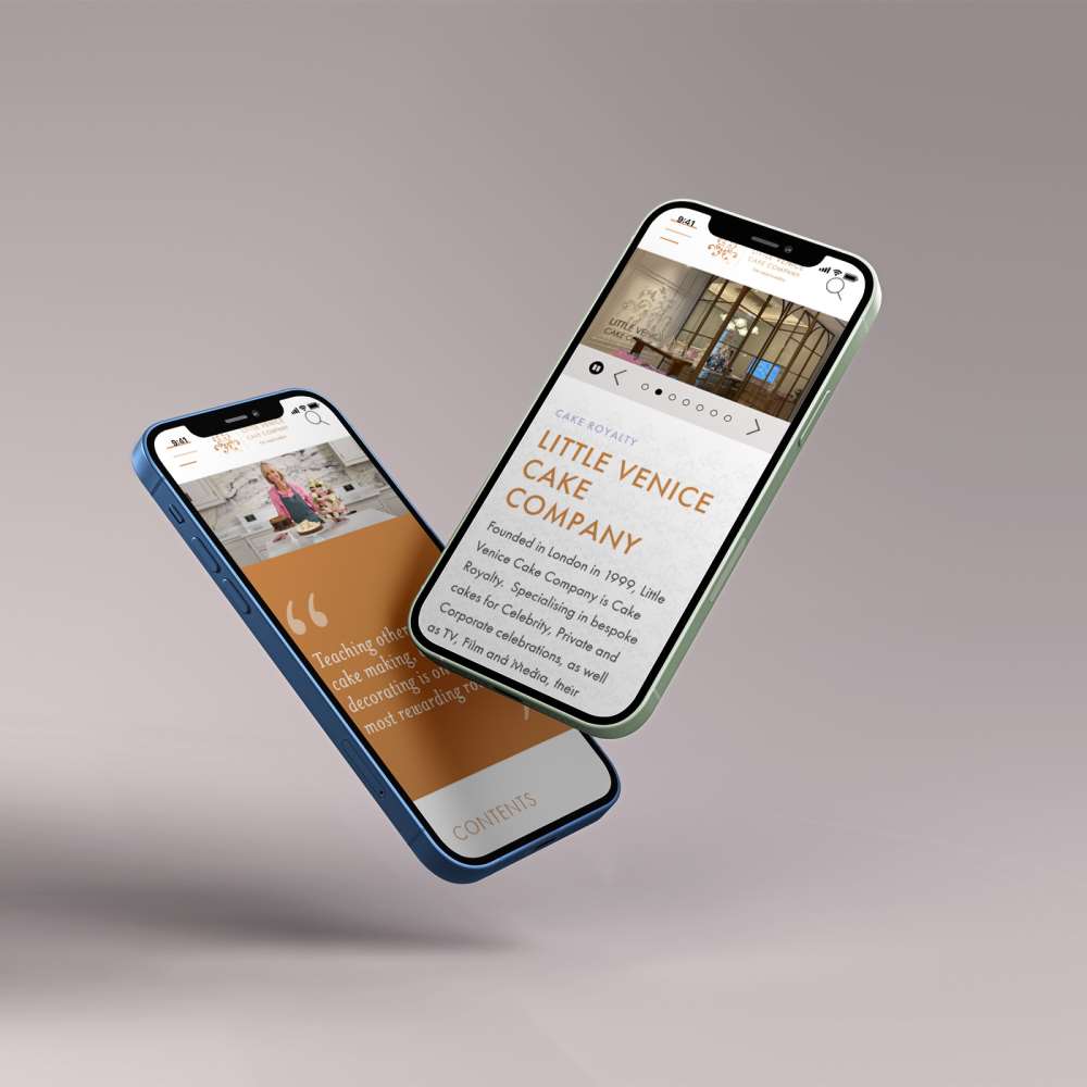 LVCC website featured on a smartphone