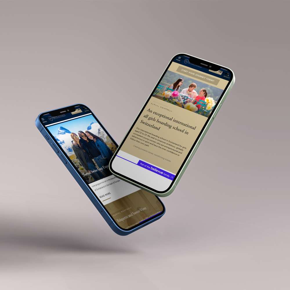 Surval website featured on a smartphone