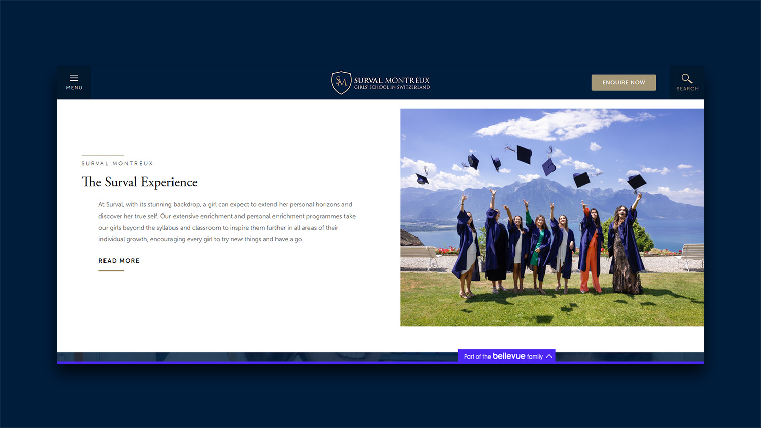 Surval Website Mockup