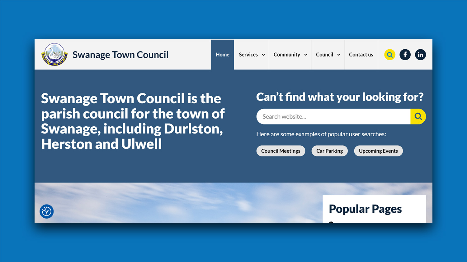 STC Website Mockup