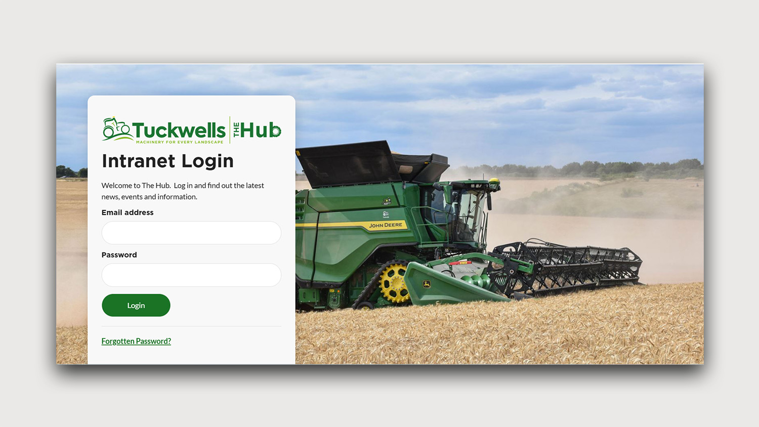 Tuckwells Website Mockup